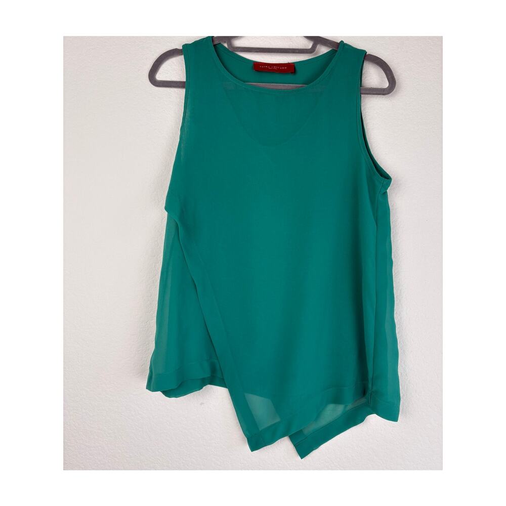 Akira Womens Top Blouse Size M Green Contemporary Coquette Feminine Datenight